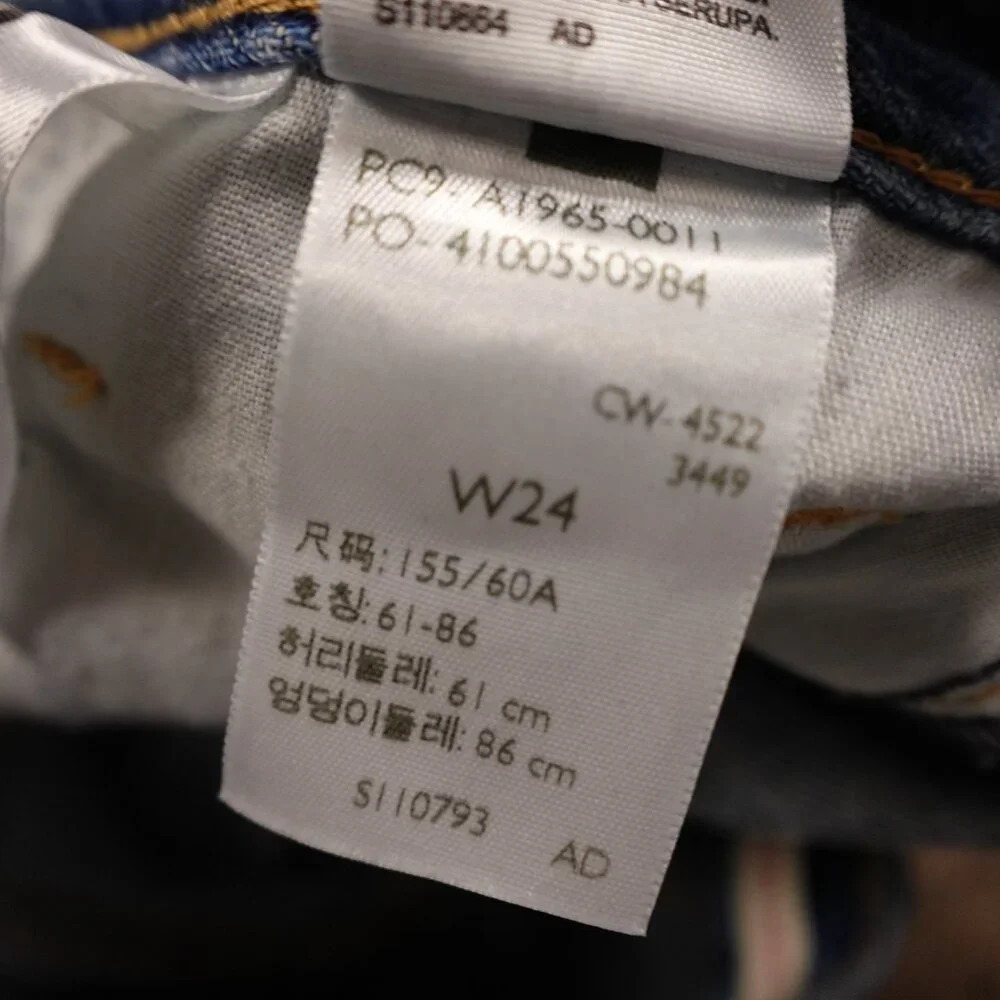 Levi’s‎ High Waisted Mom Shorts Women’s W24 Blue Denim